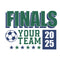 Express Green and Blue Finals Soccer Logo