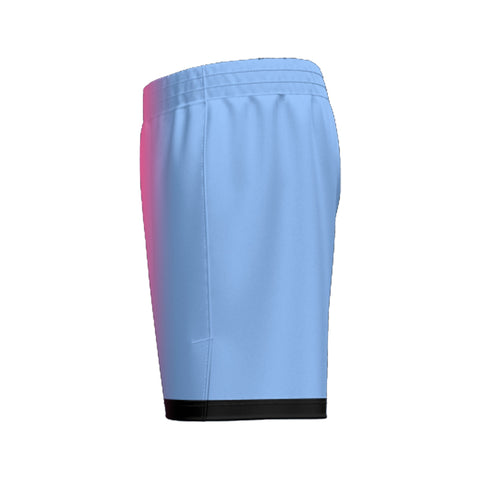Miami Gradient Above Knee shorts "Side View"